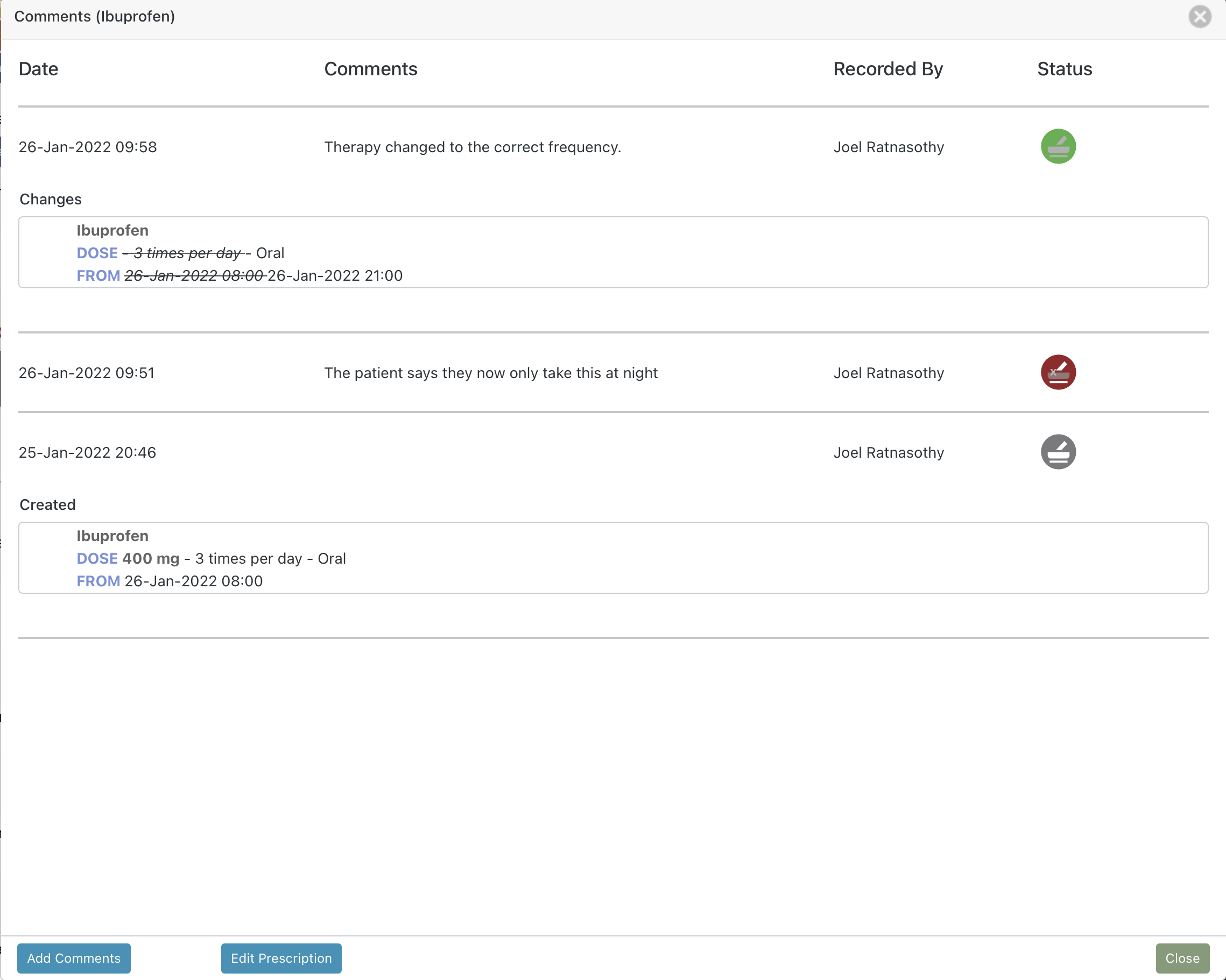 Comments and history pharmacy review edit.png